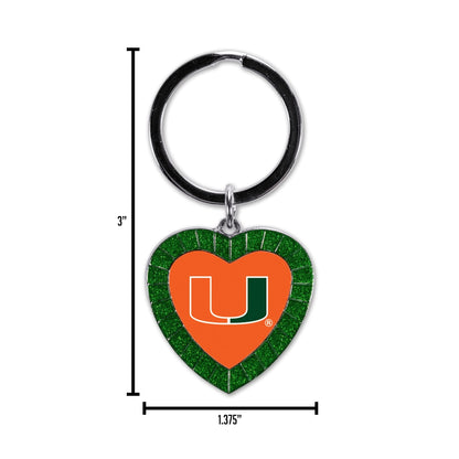 Rico NMKH7202BK Penguins Colored Rhinestone Heart Keychain - Black