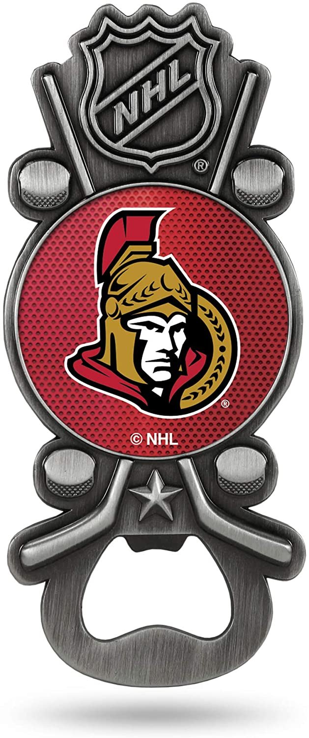 Ottawa Senators Metal Pewter Bottle Opener Magnet Party Starter
