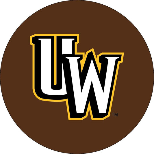 Wyoming Cowboys RR 4" Round Vinyl Magnet Auto Home University of