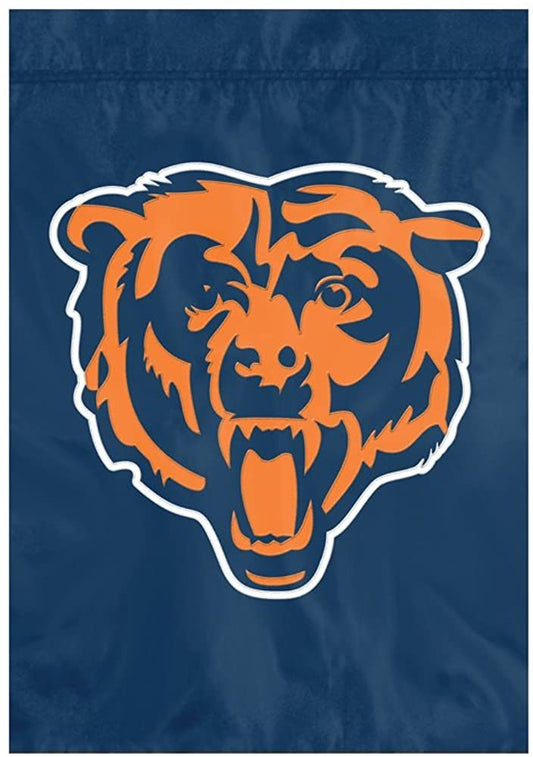 Chicago Bears Premium Garden Flag Banner Applique Embroidered 12.5x18 Inch