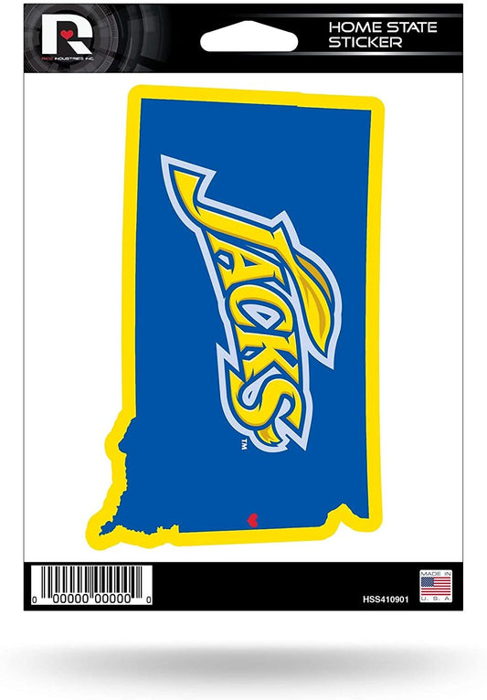 South Dakota State University Jack Rabbits 5 Inch Sticker Decal, Home State Design, Flat Vinyl, Full Adhesive Backing