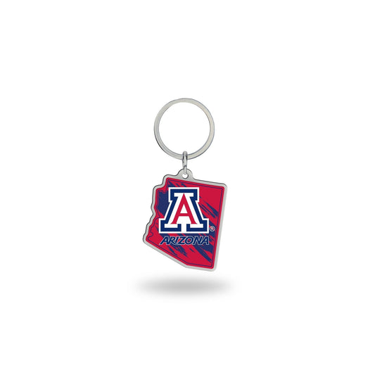 Rico Industries NCAA Arizona Wildcats State Shape Keychain