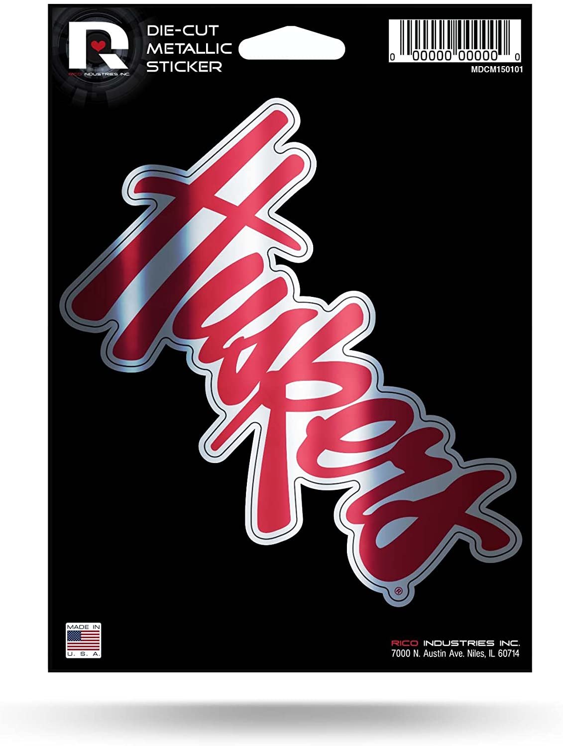 University of Nebraska Cornhuskers 5 Inch Die Cut Shimmer Metallic Decal Sticker Flat Vinyl