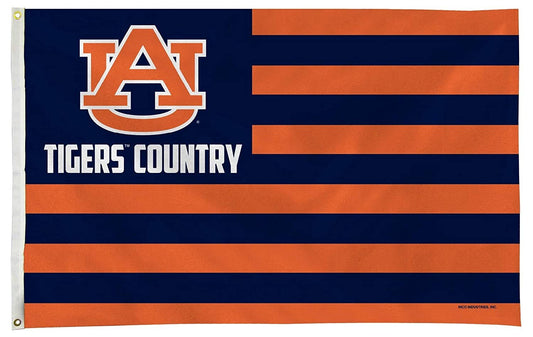 Auburn University Tigers Premium 3x5 Feet Flag Banner, Country Design, Metal Grommets, Outdoor Use, Single Sided