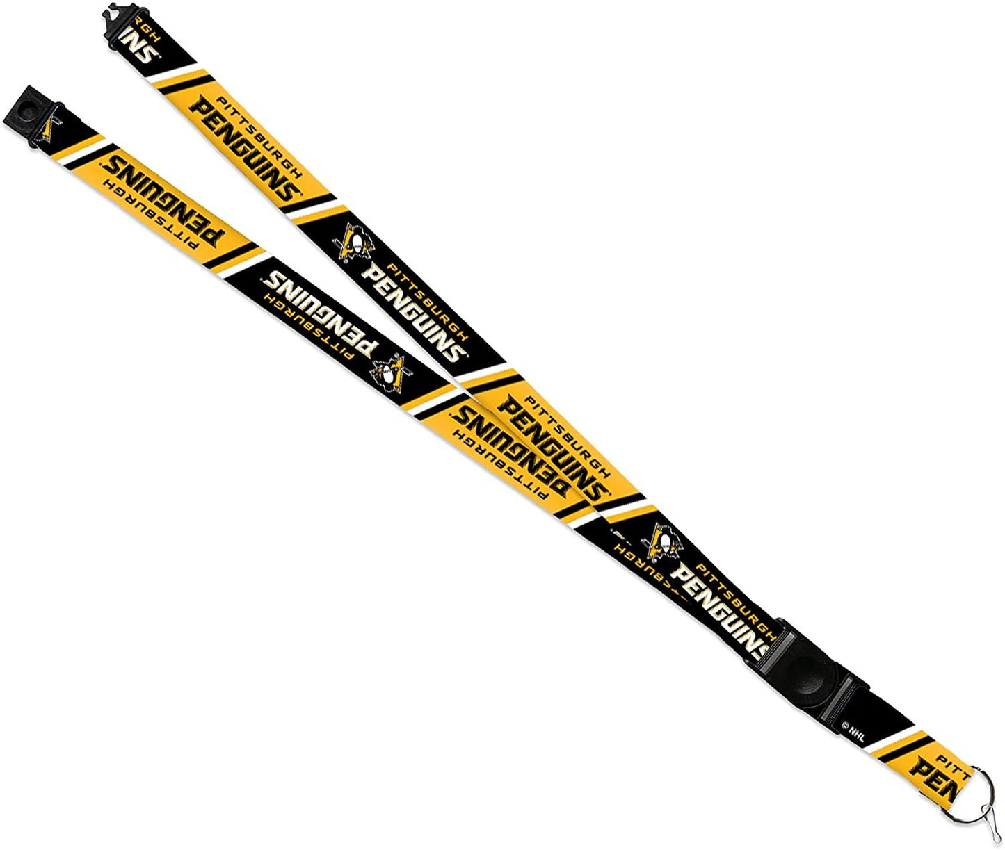 Pittsburgh Penguins Lanyard Keychain Safety Breakaway Double Sided