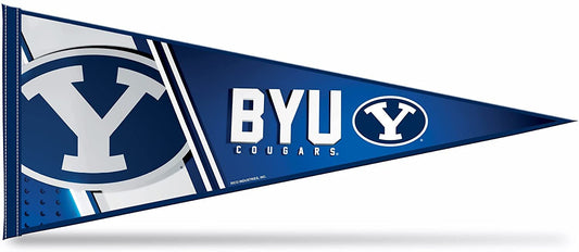 Rico Industries NCAA BYU Cougars Primary 12" x 30" Soft Felt Pennant - EZ to Hang - Home Décor (Game Room, Man Cave, Bed Room)