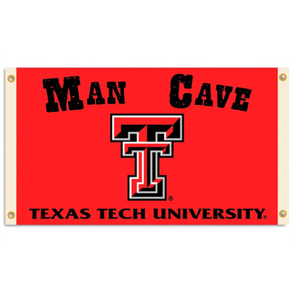 BSI Products, INC. - Texas Tech Red Raiders 3’x5’ Man Cave Flag with 4 Heavy-Duty Brass Grommets - TT Football & Basketball Pride - High Durability - Designed for Indoor Use - Great Gift Idea
