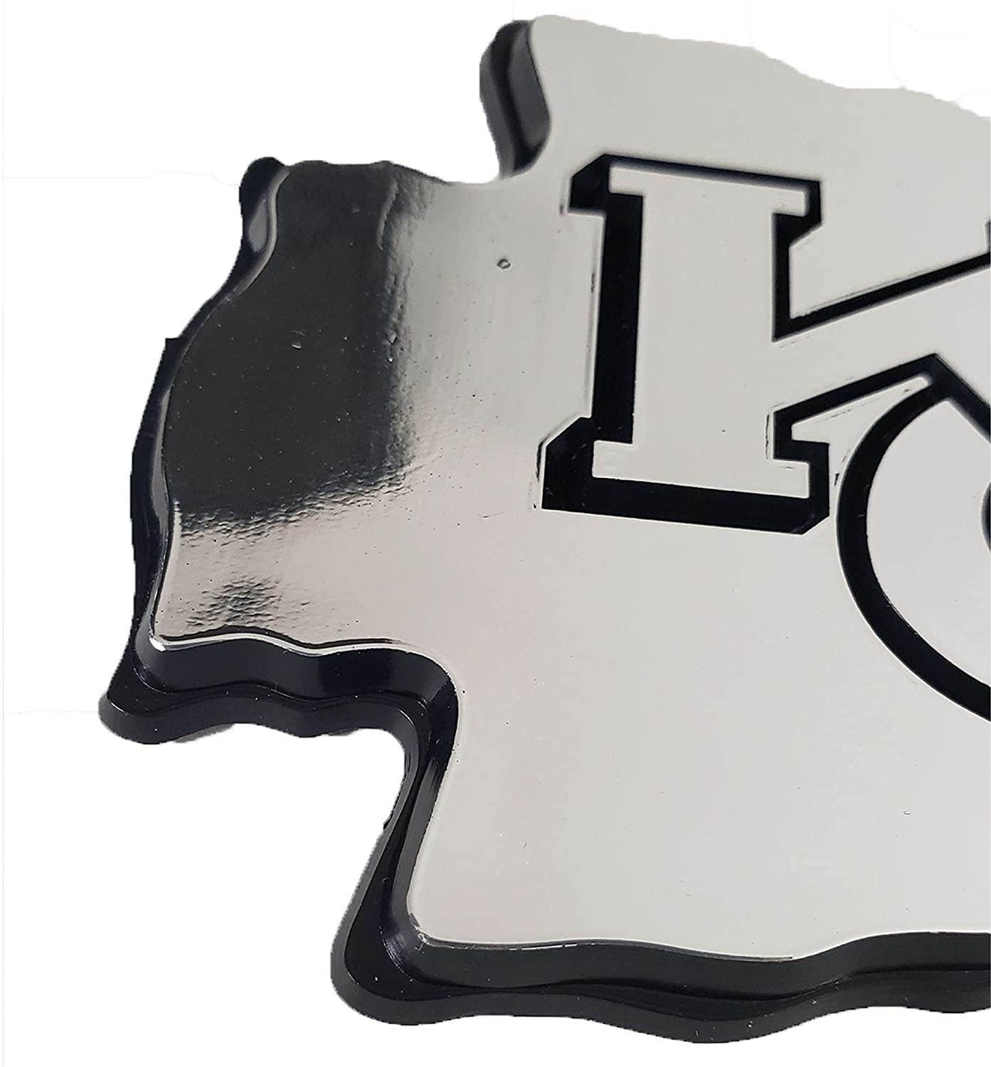 San Jose Sharks Auto Emblem, Plastic Molded, Silver Chrome Color, Raised 3D Effect, Adhesive Backing