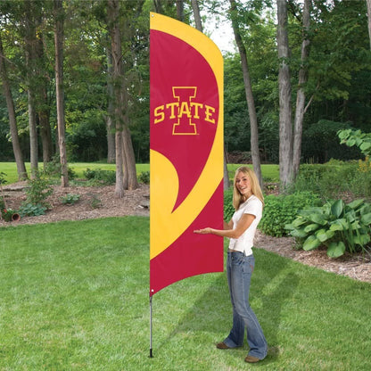 Iowa State University Cyclones Tailgating Flag Kit 8.5 x 2.5 feet with Pole