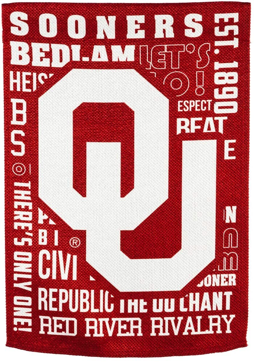 University of Oklahoma Sooners Premium Double Sided Banner Flag 28x44 Inch Fan Rules Design Indoor Outdoor by Fielders Choice