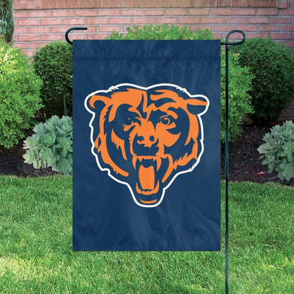 Chicago Bears Premium Garden Flag Banner Applique Embroidered 12.5x18 Inch