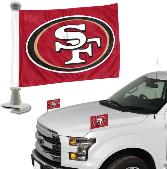 Promark NFL San Francisco 49Ers Flag Set 2-Piece Ambassador Style, Team Color, One Size