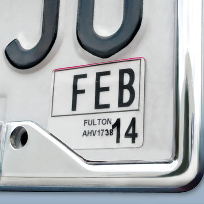 Carolina Panthers Metal License Plate Frame Chrome Tag Cover 6x12 Inch