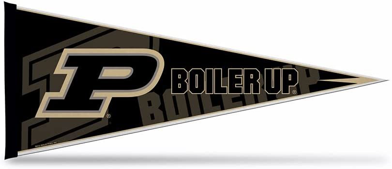 Purdue University Boilermakers Soft Felt Pennant, Primary Design, 12x30 Inch, Easy To Hang