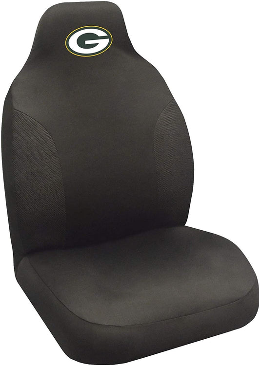 FANMATS NFL Green Bay Packers Embroidered Seat Cover, Black, 20"x48"