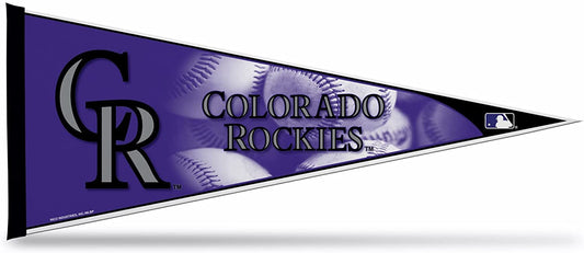 Colorado Rockies  12x30 Inch Super Soft Felt Pennant, Easy to Hang