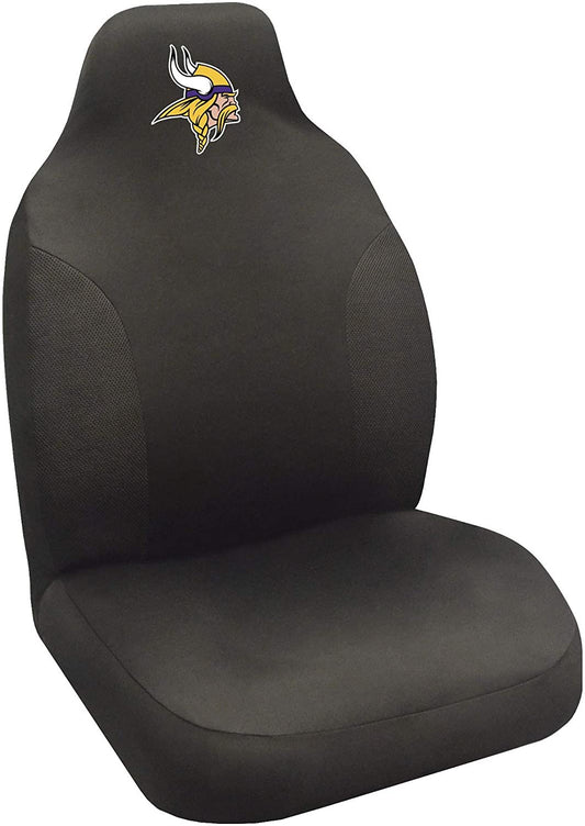 Minnesota Vikings Embroidered Seat Cover, Black, 20"x48"