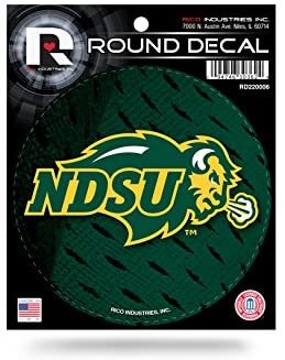 North Dakota State Bison 4" Round Decal University of