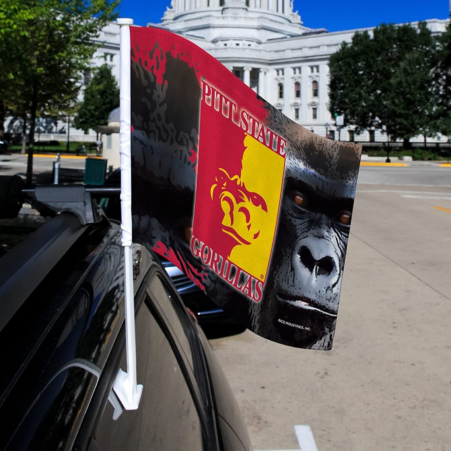 Pittsburg State University Gorillas Car Flag