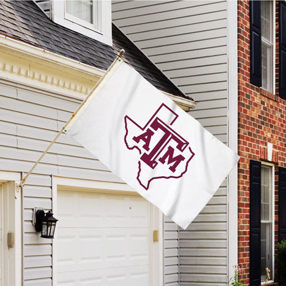 Texas A&M University Aggies Premium 3x5 Feet Flag Banner, White Design, Metal Grommets, Outdoor Use, Single Sided