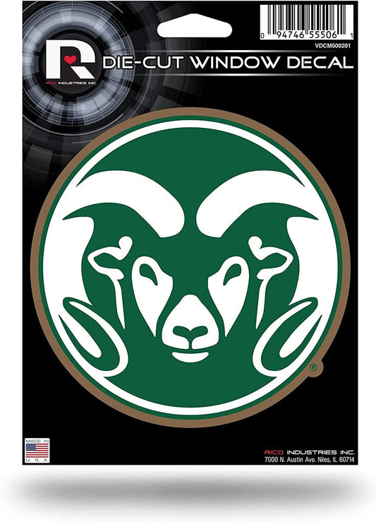 Colorado State University Rams 5 Inch Sticker Decal Flat Vinyl Die Cut Full Adhesive Backing