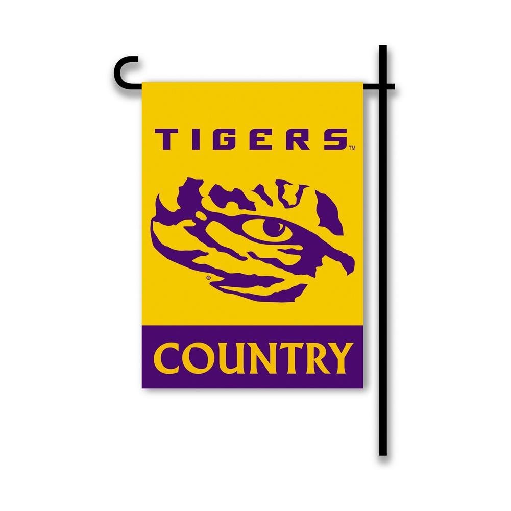 Louisiana State University LSU Tigers Premium Double Sided Garden Flag, 13x18 Inch, Display Pole Sold Separately