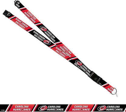 Carolina Hurricanes Lanyard Keychain Safety Breakaway Double Sided