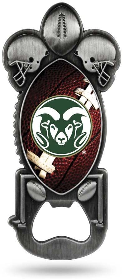 Colorado State University Rams Metal Pewter Magnetic Bottle Opener, Party Starter Design