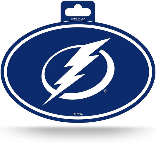NHL Tampa Bay Lightning Color Team Logo Oval Sticker
