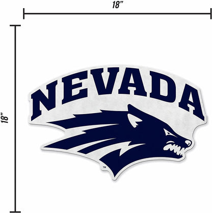 University of Nevada Reno Wolf Pack 18 Inch Shape Cut Pennant, Primary Logo, Soft Felt, Easy to Hang