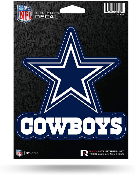 Dallas Cowboys 5 Inch Die Cut Flat Vinyl Decal Sticker Adhesive Backing