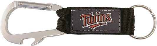 Minnesota Twins Premium Carabiner Clip Keychain Bottle Opener Combo