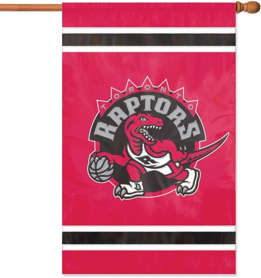 Toronto Raptors House Banner Flag Applique Embroidered Double Sided 44 x 28