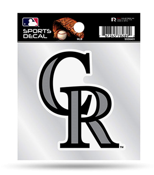 Rockies Clear Backer Decal W/Primary Logo (4"X4") SSS6401 Rockies Clear Backer Decal W/Primary Logo (4"X4")