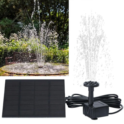 Solar Power Fountain Submersible Floating Water Pump Bird Bath Pond Garden Pool