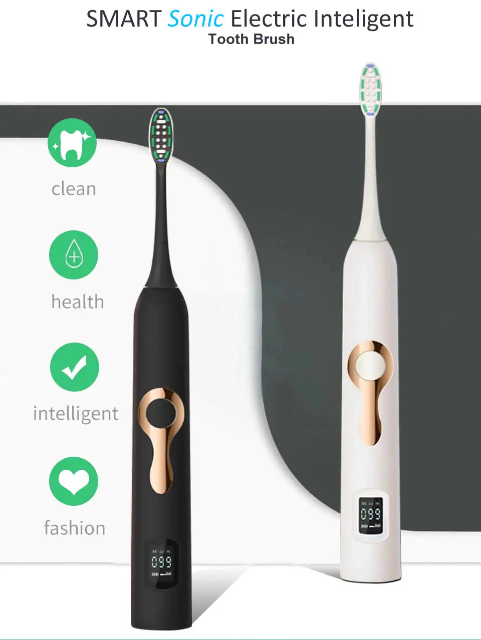 Smart Sonic LCD Electric Tooth Brush