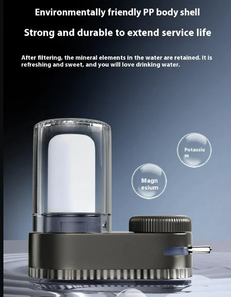 Installation-Free Faucet Water Purifier with Dual Output