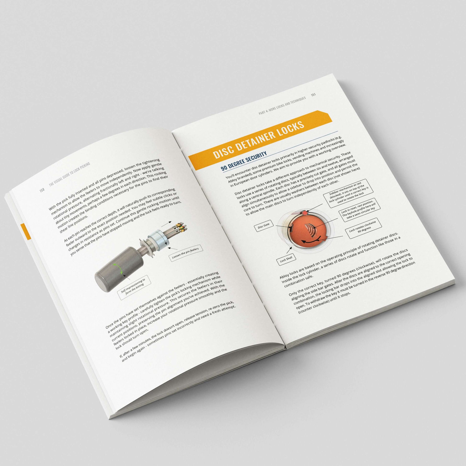 Lock Picking Book - Beginners Visual Guide, 190 Color Illustrations by LockPickWorld.com