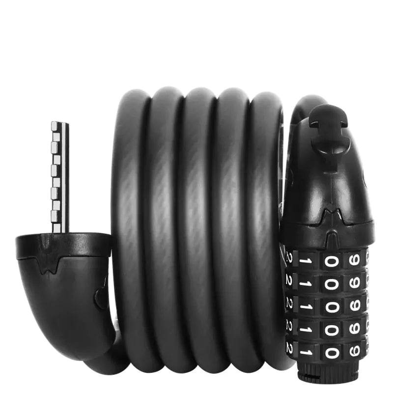 Bicycle Combination Lock with Steel Cable for Security