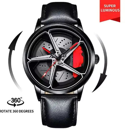 Men's Sports Car Wheel Watch