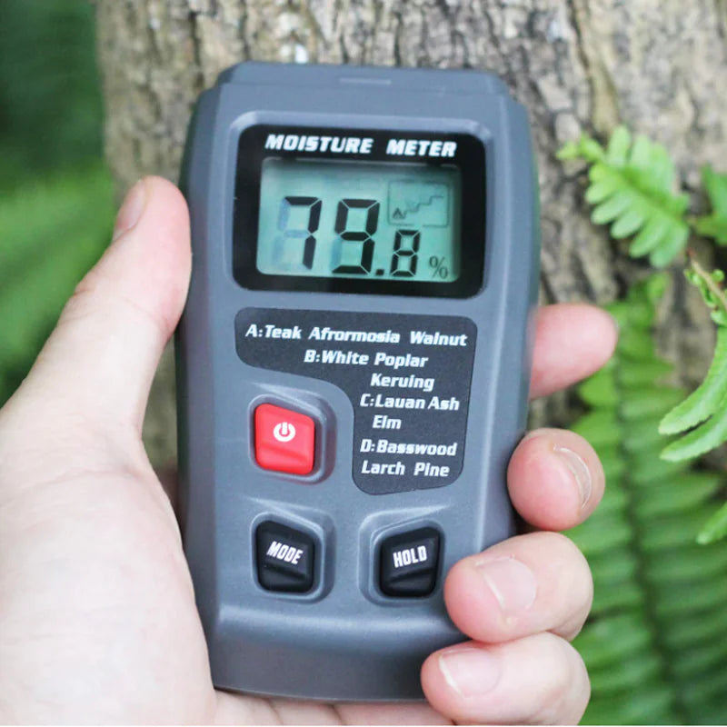 Digital LCD Wood Moisture Meter Detector Tester Wood Firewood Paper Cardboard