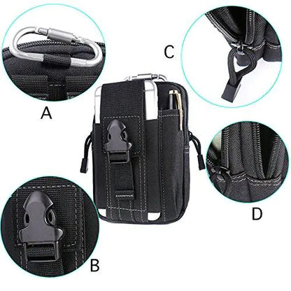 Compact Multi-Purpose Gadget Pouch Waist Bag - Anti Spier 