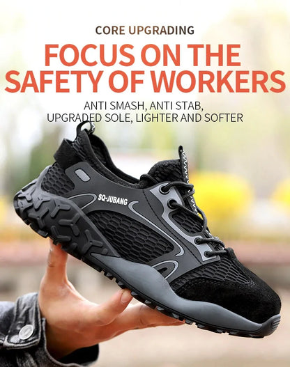 Anti-collision and Anti-smashing Breathable Safety Shoes