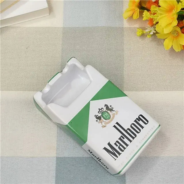 Retro Ceramic Cigarette Case Ashtray