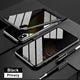 Magnetic Tempered Glass Privacy Metal Case