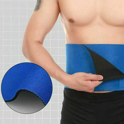 Waist Trimmer Belt Sweat Band Wrap Ab Stomach Weight Loss Fat Burner Slimming