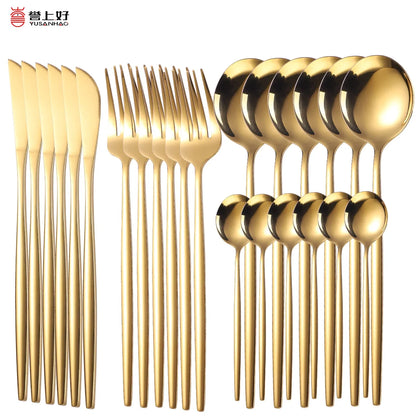 24 Pieces Luxury Cutlery Set