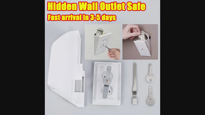 Wall Outlet Hidden Safe With Key Lock, The Sneaky Way To Trick Thieves, Easy To Install, Real Wall Plate, Wall Hidden Safe For Money, Elevated Choice Over Book Safe Or Can Safe