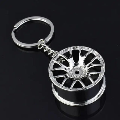 Wheel Rim Hub Tuning Keychain