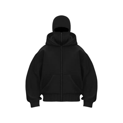 Fleece-lined Double Hooded Sweater